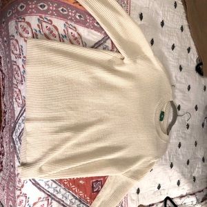 Cream knit sweater